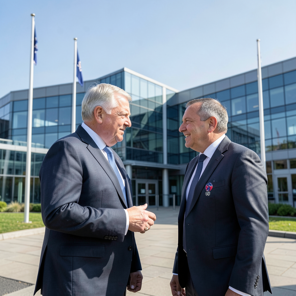 PM Burnham meets NATO chief Rutte in Didcot, discusses UK defence commitment